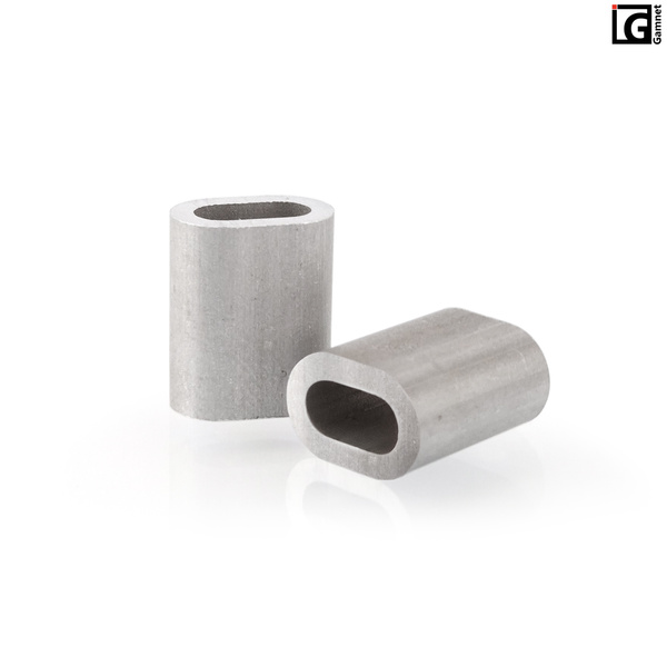 Aluminiowa tuleja zaciskowa do linki 3mm - 1 sztuka