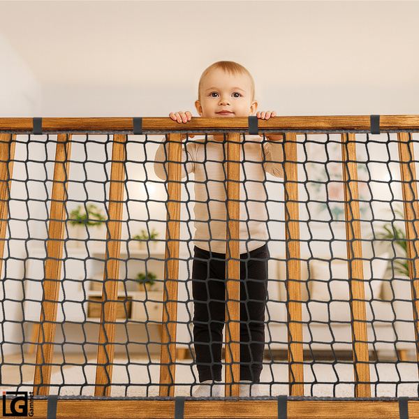 Siatka zabezpieczająca w oplocie - kolor szary - 80x80cm