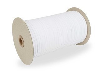 Guma odzieżowa płaska – 4 mm biała – na metry