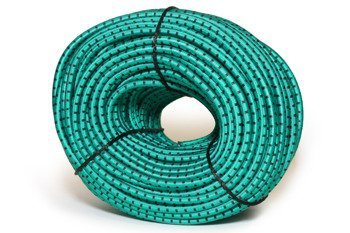 Guma okrągła zielono-czarna 8 mm