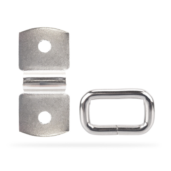 Dwuczęściowy uchwyt przykręcany do montażu siatki samochodowej - 1 sztuka