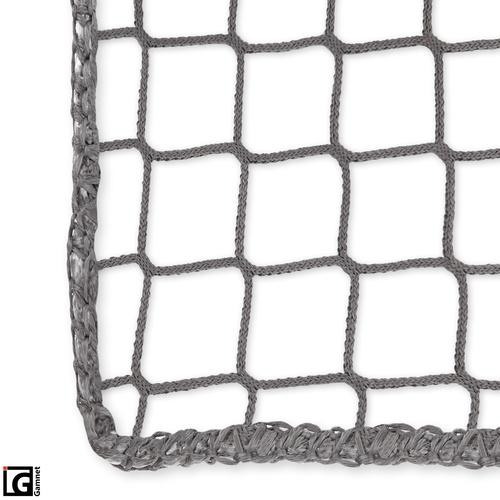 Siatka zabezpieczająca w oplocie - kolor szary - 90x90cm