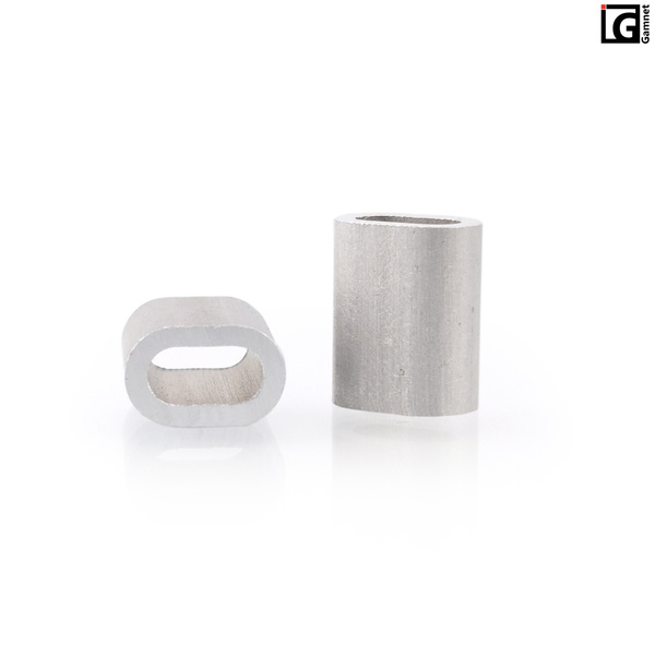 Aluminiowa tuleja zaciskowa do linki 3mm - 1 sztuka