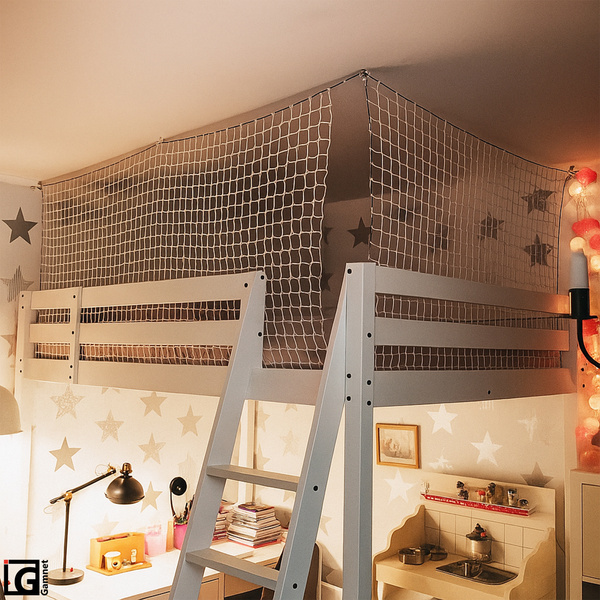 Siatka zabezpieczająca w oplocie - kolor szary - 90x100cm