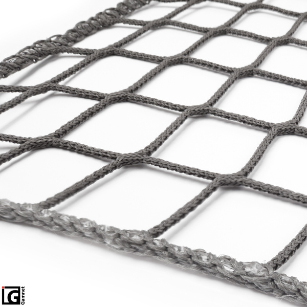 Siatka zabezpieczająca w oplocie - kolor szary - 90x90cm