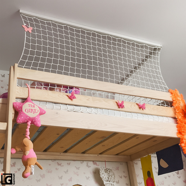 Siatka zabezpieczająca w oplocie - kolor szary - 90x240cm