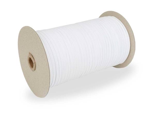 Guma odzieżowa płaska – 4 mm biała – na metry