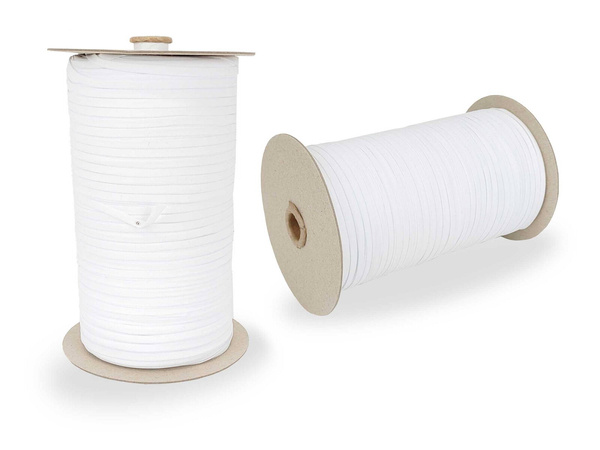 Guma odzieżowa płaska – 4 mm biała – na metry