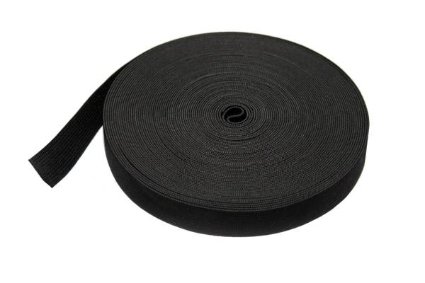 Guma płaska odzieżowa czarna 30 mm