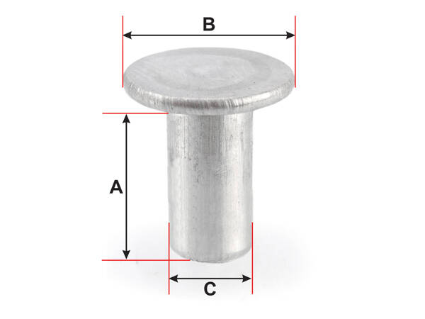 Nity kapslowe aluminiowe N/33/10 – 20 sztuk