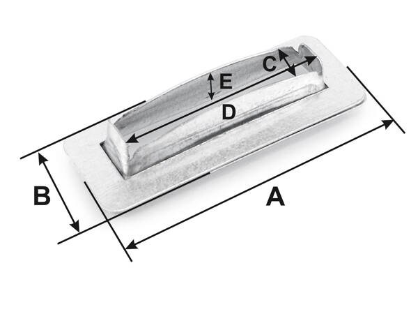 Zestaw uchwytów do montażu plandeki 51 mm - 10 kompletów